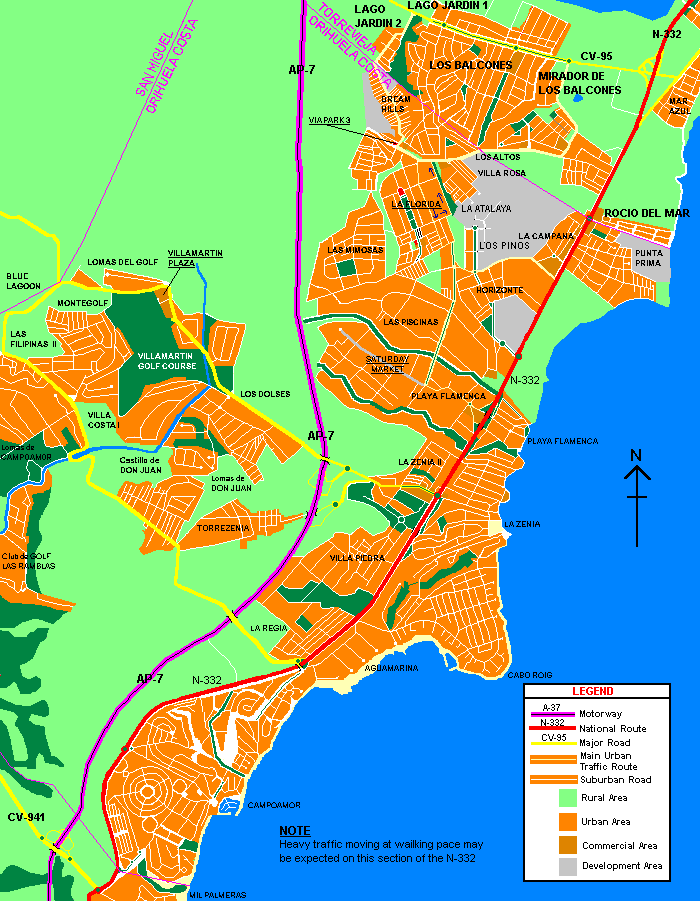 Map of Orihuela Costa Image